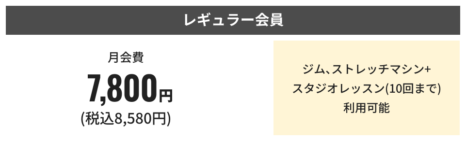 レギュラー会員 キャンペーン適用で半年間6,450円（税込7,095円）